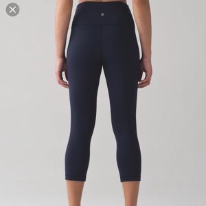 Lululemon wunder under high rise cropped leggings